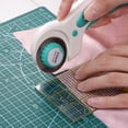 thumbnail image 6 of Rotary Cutter with 5pcs 45mm Straight Blade for Fabric Cutting Blue, 6 of 6