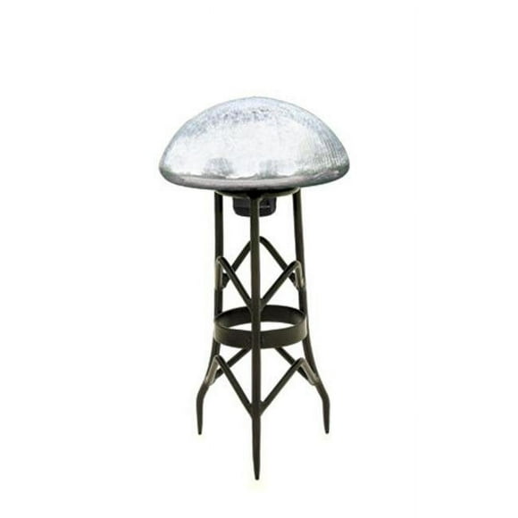 Achla TS-S-C Garden Toad Stool - Silver Crackle