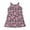 Grey, variant on KAOOCXU Versatile Dress For Girl Palm Flower Printed Sleeveless 0-Neck Strap Dresses Kids Durable Playsuit Sunsuit Clothes