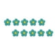 thumbnail image 2 of Billuyoard 10 Pieces Flower Iron on Patch Emergency Self-adhesive Tool Practical Set Durable Supplies for DIY Clothes Hats Shoes Bags Type6 NO6, 2 of 6