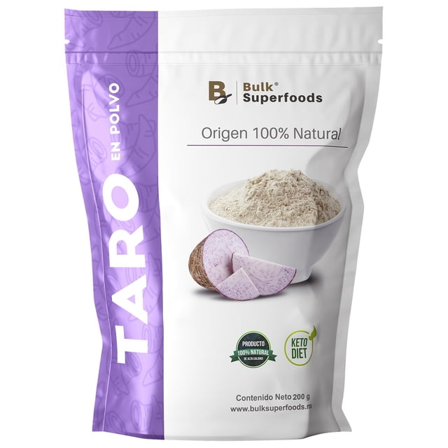 Taro en Polvo 200g-100% Natural | Keto Diet | Taro Powder BULK SUPERFOODS superfoods