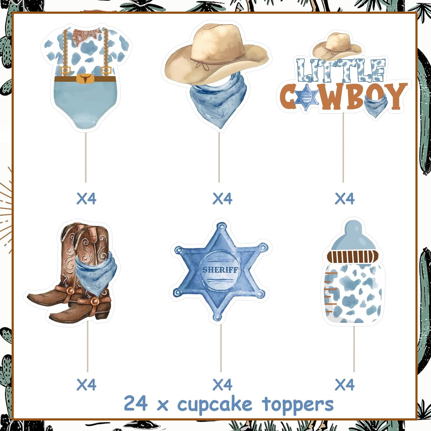 Cowboy met een lasso - Onderzetters (4 stuks) | Cowboy, Rodeo, Poster
