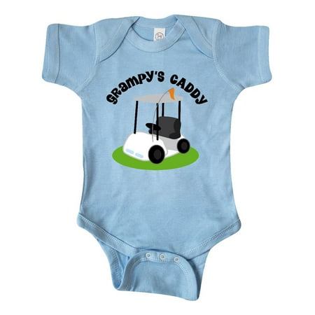 

Inktastic Grampy s Caddy Golfing Gift Golf Cart Gift Baby Boy or Baby Girl Bodysuit