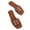 Brown, variant on Summer Saving Clearance! Tuobarr Women's Slide Sandals Woman's Head One-Line Sandals Solid Color Flat Slippers Color Everything Matching Sandals Brown US Size 6.5