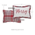 thumbnail image 3 of VHC Brands Christmas Decorations for Living Room Bedroom Accents for Couch Chair Gregor Plaid Merry Pillow 9.5x14, 3 of 4