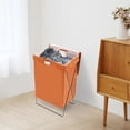 thumbnail image 2 of Laundry Basket Clothes Storage Hamper Clothing Holding Bag with Padding Board, 2 of 13