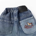 thumbnail image 5 of Boys Shorts Denim Cartoon Embroidery Loose Casual Summer Shorts for Boys Stylish Size 2-3Y, 5 of 7