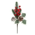 thumbnail image 1 of AMERTEER Simulation Plant Pine Needles Imitation Plants Candy Box Accessories 26cm In Length Red+Green Christmas Wreath Material, 1 of 19