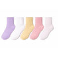thumbnail image 1 of Calceta George para Niña, Tipo Quarter Diseño Liso Multicolor 5 Pares Talla 4 a 6 años, 1 of 4
