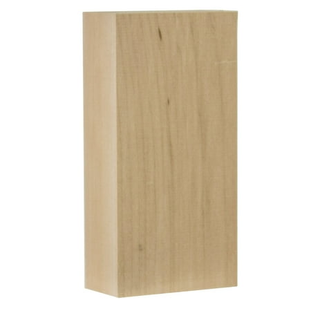 Raisin Color - 41175 Basswood Carving Block, Smooth, even wood grain. No resin or pitch, Light in color By Walnut Hollow Ship from US