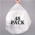 thumbnail image 2 of Clear Plastic Leak Proof Kitchen Waste Basket Garbage Bags, 48 Pack, 2 of 3