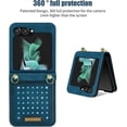 thumbnail image 6 of for Samsung Galaxy Z Flip5 Crossbody Wallet Case for Women, Bling Glitter PU Leather Phone Case with RFID Blocking Card Holder Cover for Samsung Galaxy Z Flip 5 SZ Blue, 6 of 9