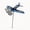 B, variante sur Aodebiao Sculpture de Girouette d'Avion en Acier Inoxydable, Girouette pour Décoration de Jardin, Patio, Cour, Toupie Éolienne, Moulin à Vent, Art Mobile
