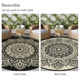 thumbnail image 3 of Aonewoe Round Outdoor Rugs 8ft Waterproof Patio Plastic Straw Rug Reversible Camping Carpet Indoor Outdoor Area Rug for Patio,Deck,Balcony,Picnic,Beach,Outside, 3 of 8