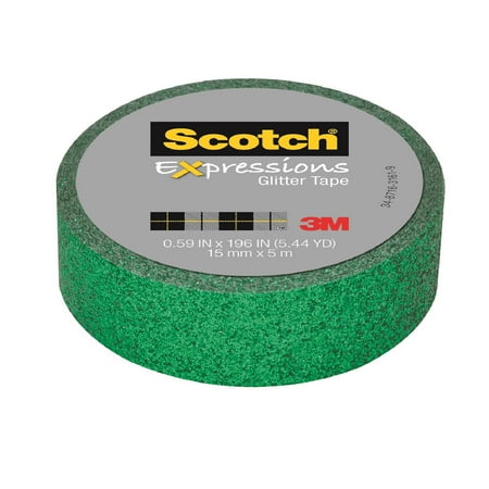 UPC: 0051141996400 | 3M Expressions Glitter Tape .59 x 196 Dark Green