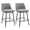 Light Grey Linen, variant on MIKIBAMA Counter Height Swivel Bar Stools Set of 2