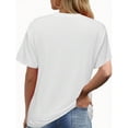 thumbnail image 2 of T-Shirt Imprimé Amour à la Mode pour la Saint-Valentin - Haut à Manches Courtes Col Rond Décontracté - Léger et Respirant pour Garde-Robe Printemps & Été, 2 of 6