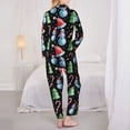 thumbnail image 3 of Bingfone Womens Pajama Sets Disco Mirror Ball Snowman Print,Long Sleeve Loungewear Pajamas Set-XX-Large, 3 of 8