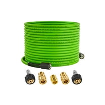 PWACCS Pressure Washer Hose for Power Washer – 3600 PSI Kink Resistant Pressure Washing Extension Hose 50 FT x 1/4" – Universal Electric Power Wash Hose for Replacement – Compatible with M22 Fittings