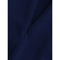 thumbnail image 6 of Womens Navy Blue Satin Midi Skirt, High Waist Slip Style, Elegant Evening Party Bottom, Retro Y2K Chic, 6 of 8