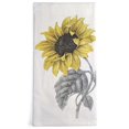 thumbnail image 2 of Montgomery Street Sunflower Cotton Flour Sack Dish Towel, 2 of 2