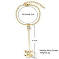 thumbnail image 3 of Pulseras para mujer, regalos para mujer, pulsera con lazo de cristal para mujer, brazalete para San Valentín, boda, novia, un pendiente., 3 of 5