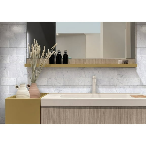 Apollo Tile   Gray 3-in. x 6-in. Honed Marble Subway Tile (5 Sq ft/case)