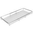 thumbnail image 4 of Bandeja para encimera de baño, acero inoxidable, acrílico, diseño minimalista moderno, ahorro de espacio, estante de almacenamiento para baño, bandeja de tocador para cosméticos, artículos d, 4 of 10