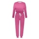 thumbnail image 3 of Gibobby Conjunto de sudadera y pantalones Conjunto de dos piezas de manga larga suelta informal con cuello redondo de color sólido para mujer(Rosa caliente,CH), 3 of 4