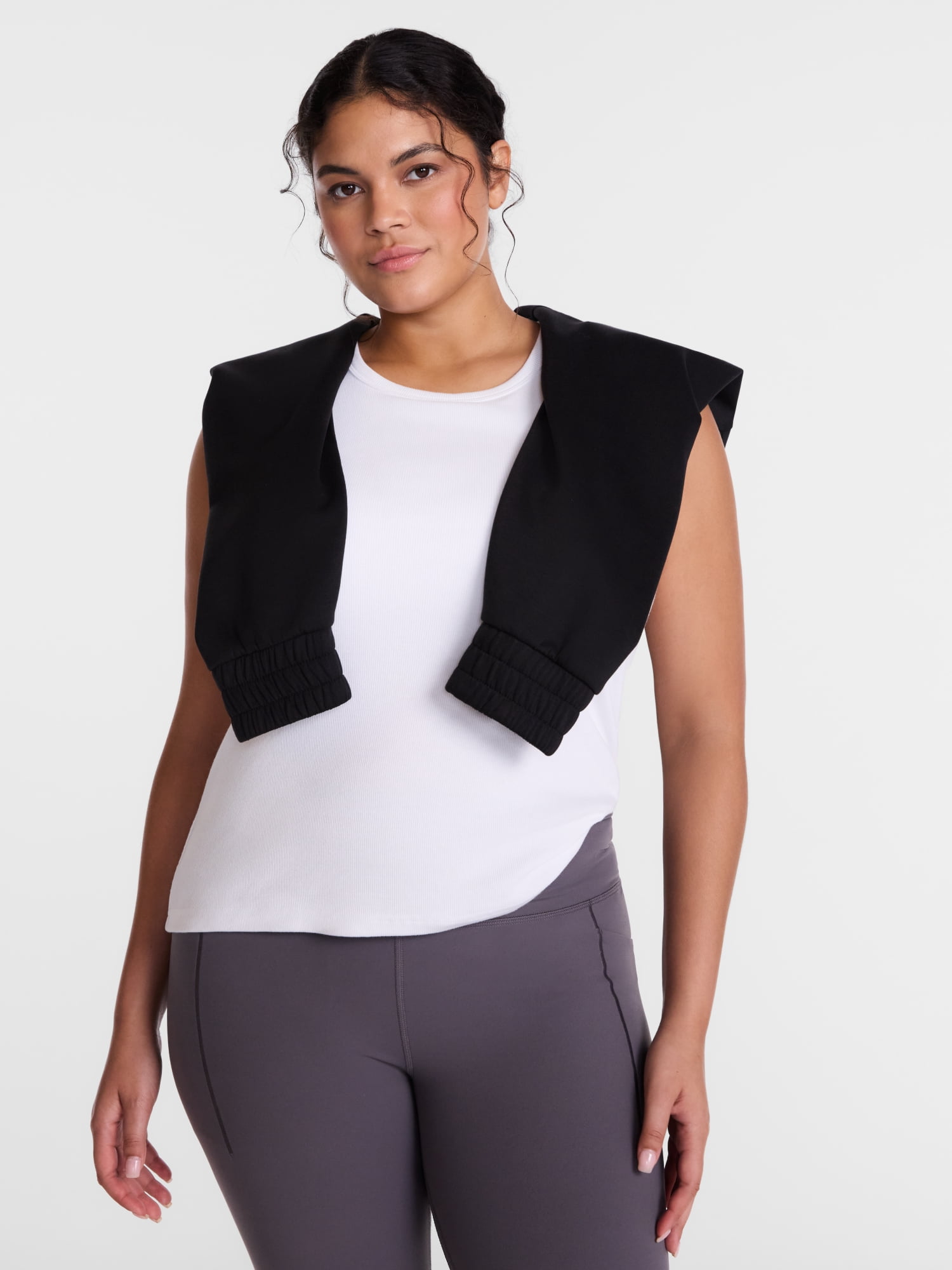 Avia Women's and Women's Plus Ribbed Tank Top, Sizes XS-4X
