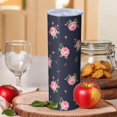 thumbnail image 2 of Pioneer Flower Floral Print Pattern 20oz Skinny Tumbler with Straw & Lid, Double Wall Vacuum Insulated Cup, Leak-Proof, Cup Holder Friendly, Hot 6H Cold 12H, 2 of 6