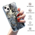 thumbnail image 2 of Black and Silver Swirl Case for iPhone 13 Mini ,Aesthetic Art Design Pattern TPU Shock Proof Cover Case, 2 of 5