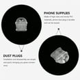 thumbnail image 2 of 50 pcs Transparent Port Plugs Anti-dust Charging Port Plug Phone Accessories Compatible with Type-C, 2 of 6