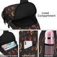 thumbnail image 4 of Sling Backpack,Spooky Halloween Faces Pattern Sling Bag with Water Bottle Holder,Waterproof Sling Bag for Men/Women with Headphone Jack for Hiking,Travel, 4 of 6