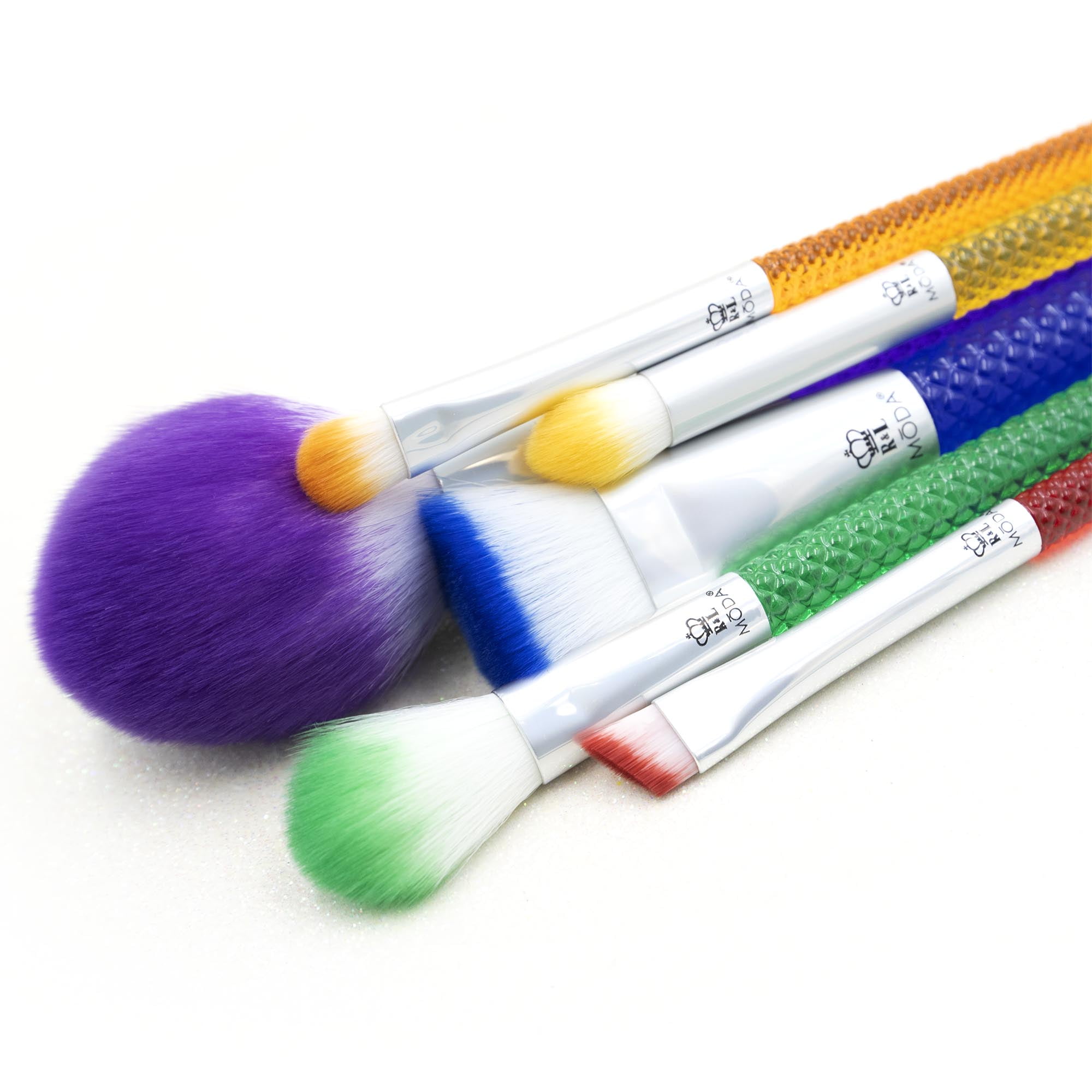 Moda 6pc Rainbow Full Face Makeup Brush - Disposable Makeup Applicators Whole Moda 6pc Rainbow Full Face Makeup Brush - Disposable Makeup Applicators Whole