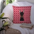 thumbnail image 3 of Carolines Treasures BB5315PW1414 Doberman Pinscher Fabric Decorative Pillow, 14Hx14W, multicolor, 3 of 4