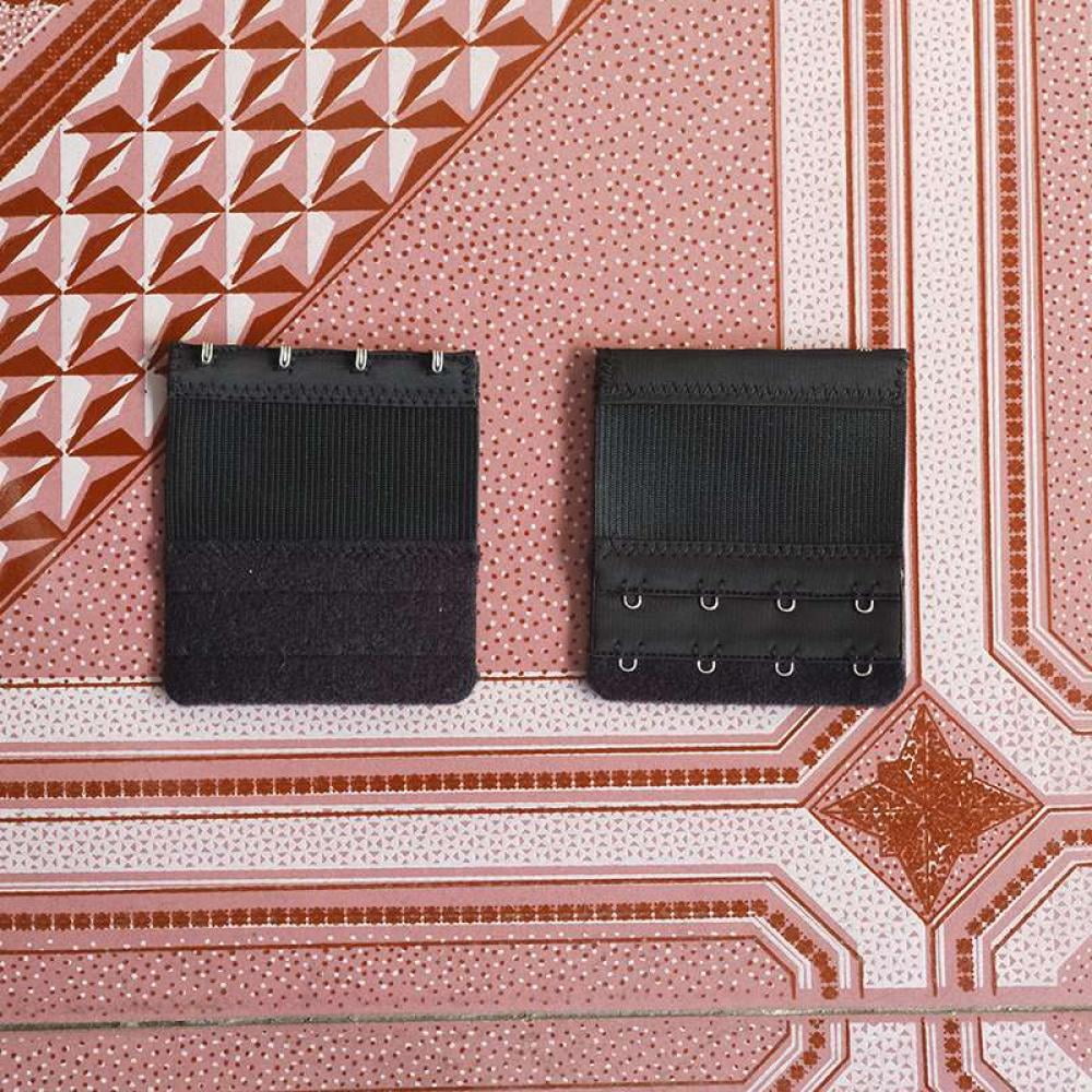 2 Row 4 Hook Bra Extender Elastic Strap Buckle Extension 5 Colors Women