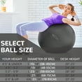 thumbnail image 2 of Pelota de ejercicio Fitvids XL de 76 cm, antiexplosión y antideslizante, 2 of 7