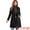 Black, variant on DARING DIVA Women's Notched Lapel Double Breasted Midi Long Winter Coats Yellow XS