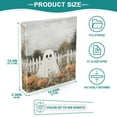 thumbnail image 3 of FORMRS 3 Ring Binder 1.5 inch with Pockets Set of 2 Clip Board 200 Sheets Capacity, Halloween Pumpkin Field, 3 of 8