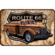 thumbnail image 1 of Placa Metal Vintage Ruta 66 Pintura Hierro Rectangular Del Pared 30x20cm, 1 of 9