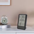 thumbnail image 4 of Reloj Despertador Digital Portátil, Indicador de Temperatura, Indicador de Humedad, Función de Repetición, Reloj de Escritorio, Reloj ed Negro perfecl Despertador digital, 4 of 7