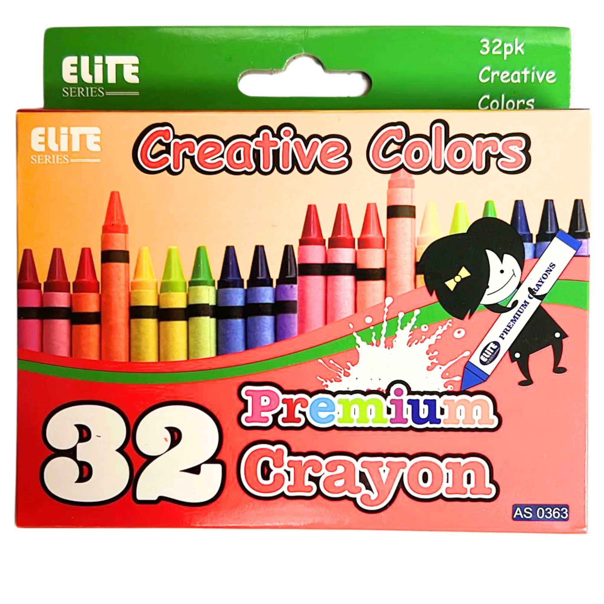 Baker Ross Crayons Value Pack – 16 Assorted Colors, Paper-Wrapped, 8.5cm Long, For Kids & Classrooms