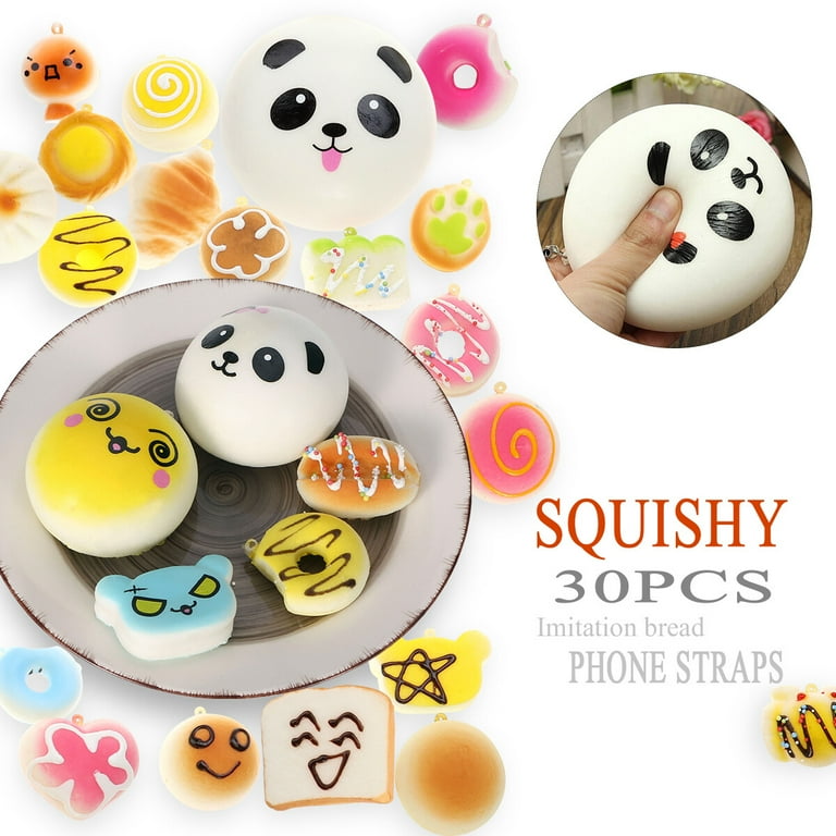 30Pcs Random Squishy Cream Scented Slow Rising Kawaii 30Pcs Random Squishy Cream Scented Slow Rising Kawaii