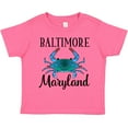 thumbnail image 3 of Inktastic Baltimore Maryland Vacation Blue Crab Boys or Girls Toddler T-Shirt, 3 of 5