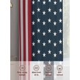 thumbnail image 6 of Independence Day Sheer Curtains 2 Panels Set U.S. Flag Themed White Five-Pointed Star Sheer Window Curtains Light Filtering Rod Pocket Voile Drapes for Bedroom Living Room 52"X96", 6 of 8