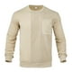 thumbnail image 1 of pstuiky Camisas casuales de manga larga para hombre, Sudadera de cuello redondo para hombre, holgada, de ocio, de color liso, de punto, versátil, a la moda, de manga larga s, 1 of 6