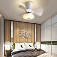 thumbnail image 4 of yeacher FS0021 AC220V Ceiling Fan with Lighting with Remote Control Positive Negative Rotation 3-Color Light 6-Speed Wind LED Lighting for Bedroom Living Room Dining Room, 4 of 8