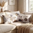 thumbnail image 3 of Throw Pillow Covers 18x18 Inch Set of 4, Printed Decorative Square Pillowcases, Farmhouse Holiday Cushion Covers for Couch Sofa Living Room Bedroom Outdoor Home Decor, 3 of 5