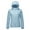 Light Blue, variant on Women Winter Lightweight Down Jacket Hooded Short Korean Style Extra Large Size Plus Zip Puffer Warm Coat M-4XL